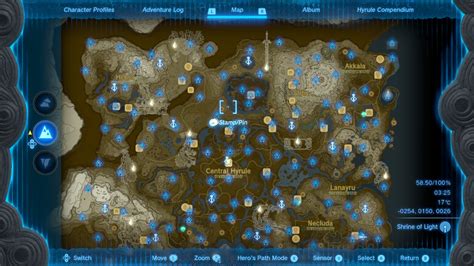 shrine map totk